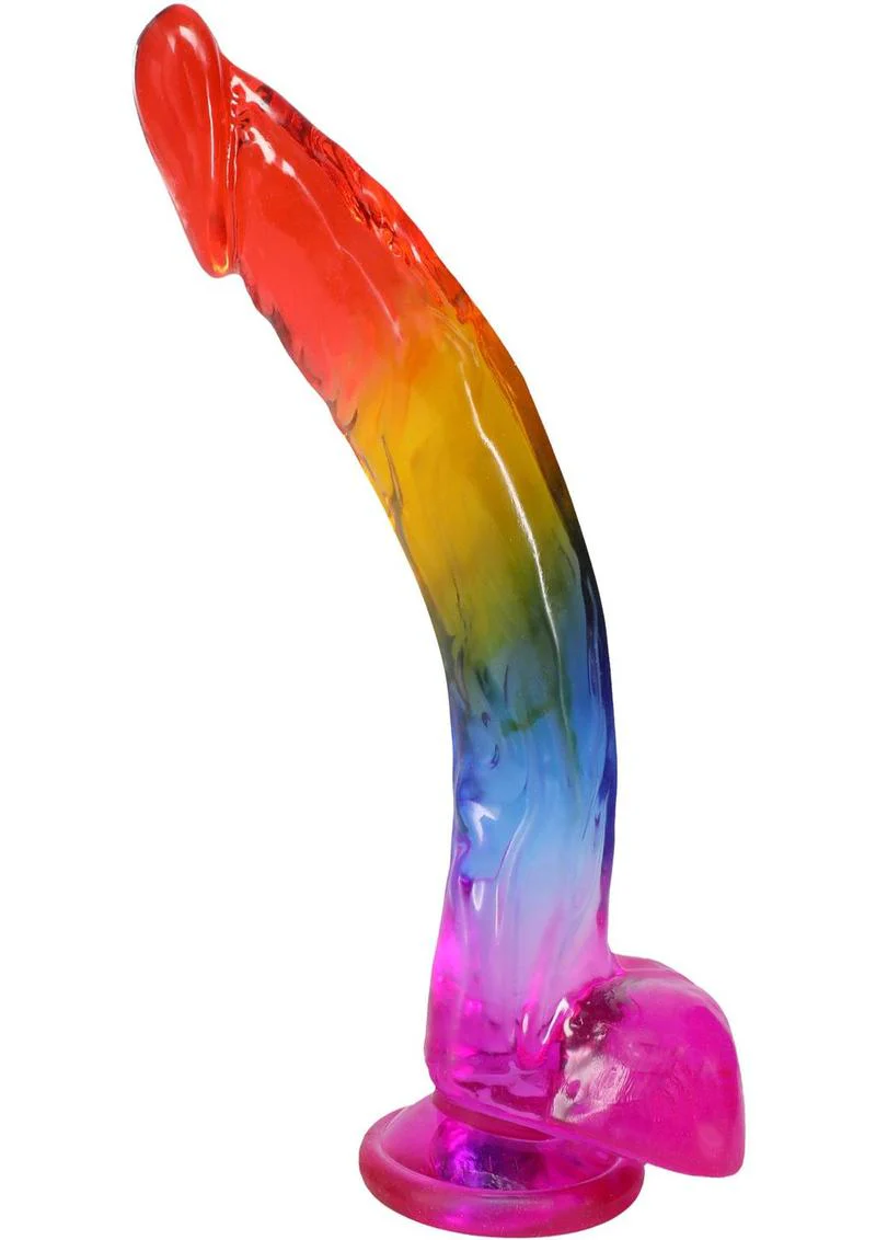 Crystal Jellies Realistic Dildo with Balls - Image 2
