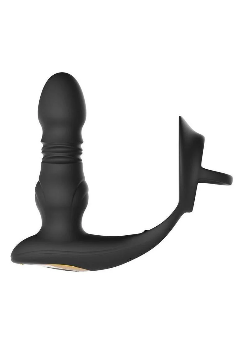 Cyrus App Control Thrusting Rechargeable Prostate Massager with Cock Ring - Image 4