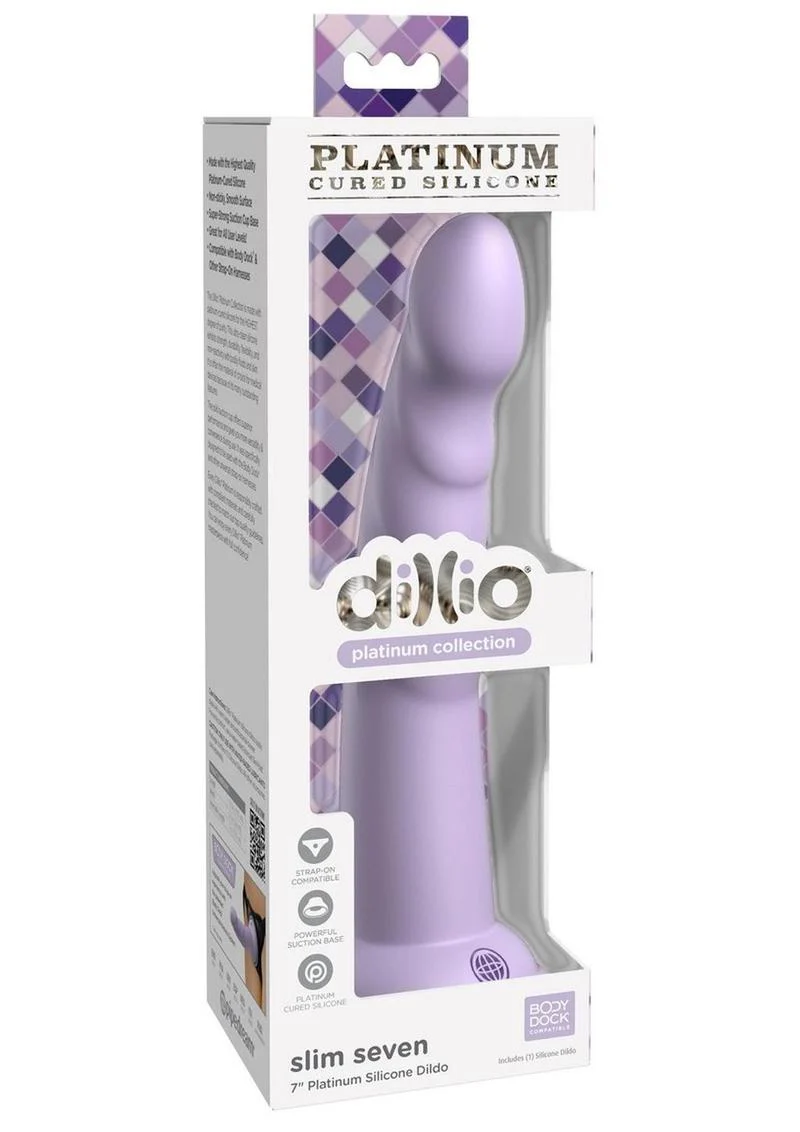Dillio Platinum Slim Seven Silicone Dildo - Image 3