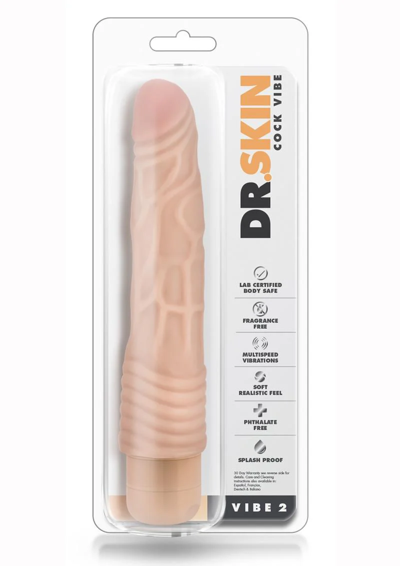 Dr. Skin Cock Vibe 2 Vibrating Dildo - Image 2