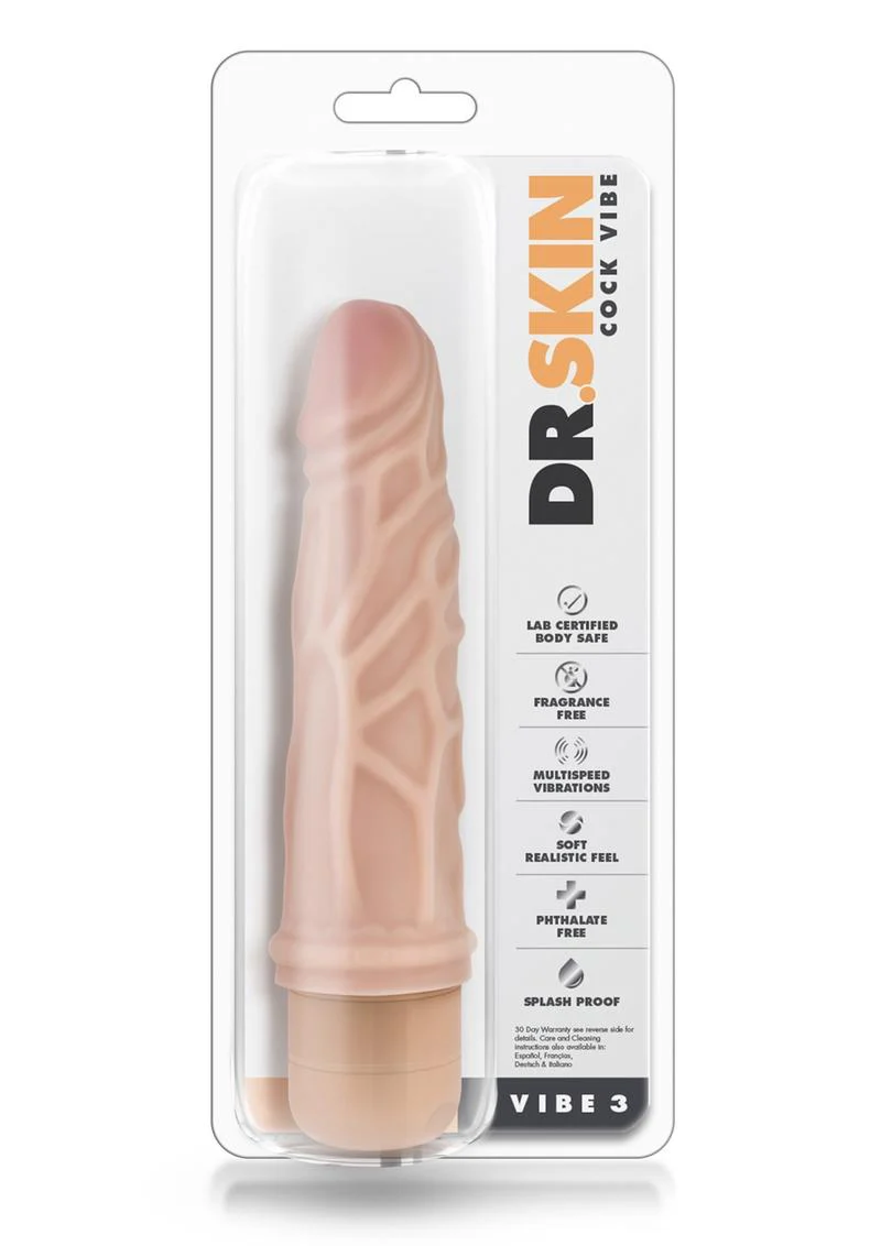 Dr. Skin Cock Vibe 3 Vibrating Dildo - Image 6