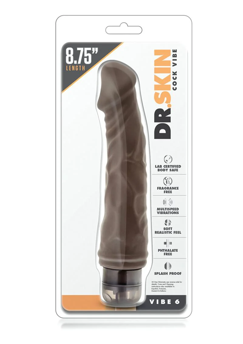 Dr. Skin Cock Vibe 6 Vibrating Dildo - Image 3