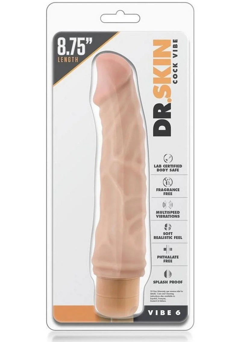 Dr. Skin Cock Vibe 6 Vibrating Dildo - Image 6