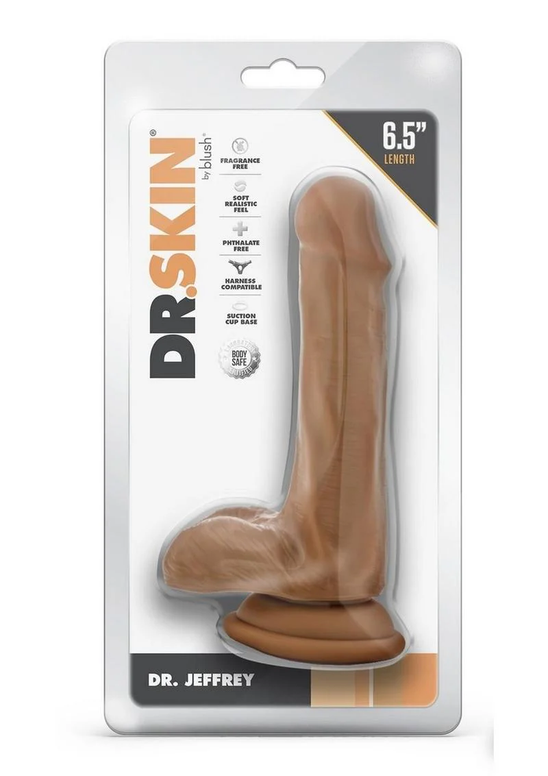 Dr. Skin Dr. Jeffrey Dildo with Balls and Suction Cup - Image 3