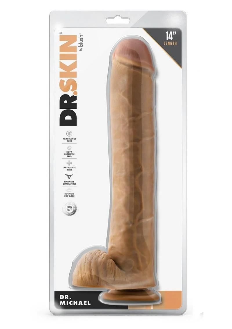 Dr. Skin Dr. Michael Dildo with Balls and Suction Cup - Image 3