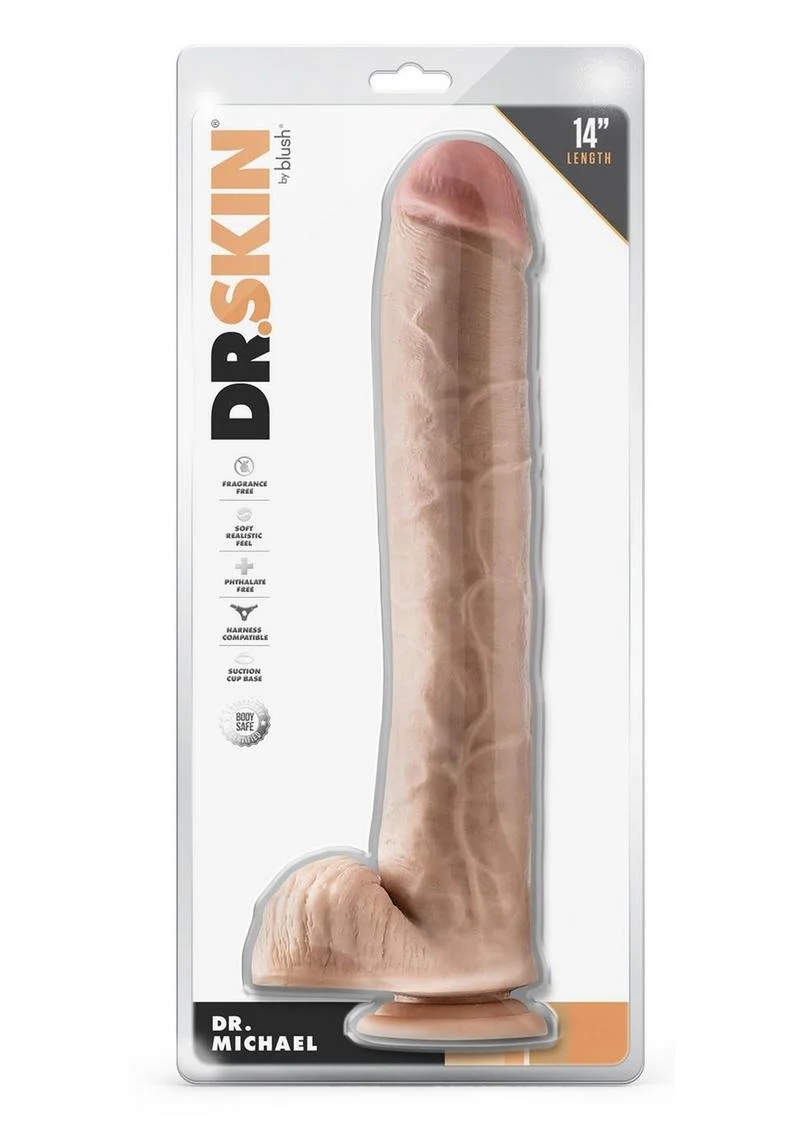 Dr. Skin Dr. Michael Dildo with Balls and Suction Cup - Image 6