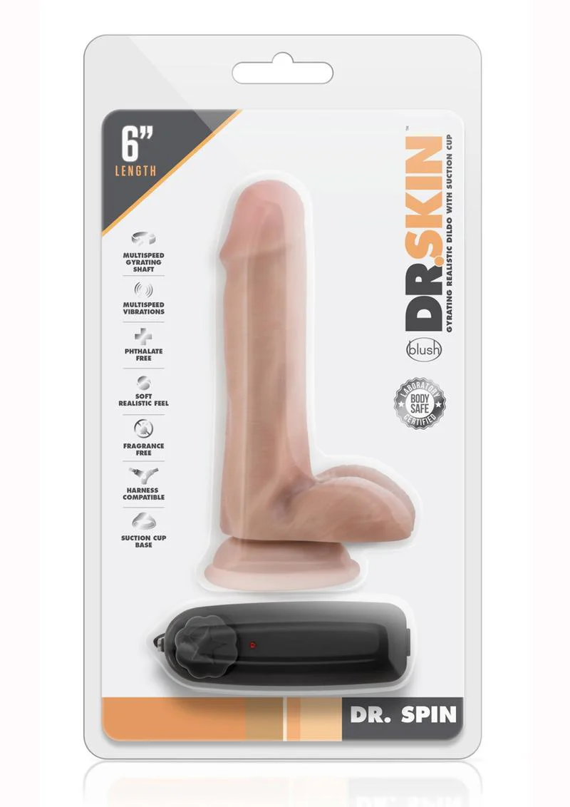 Dr. Skin Dr. Spin Gyrating Dildo with Suction Cup - Image 4