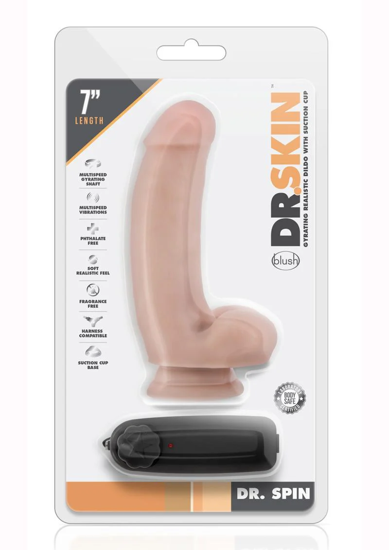 Dr. Skin Dr. Spin Gyrating Dildo with Suction Cup - Image 7