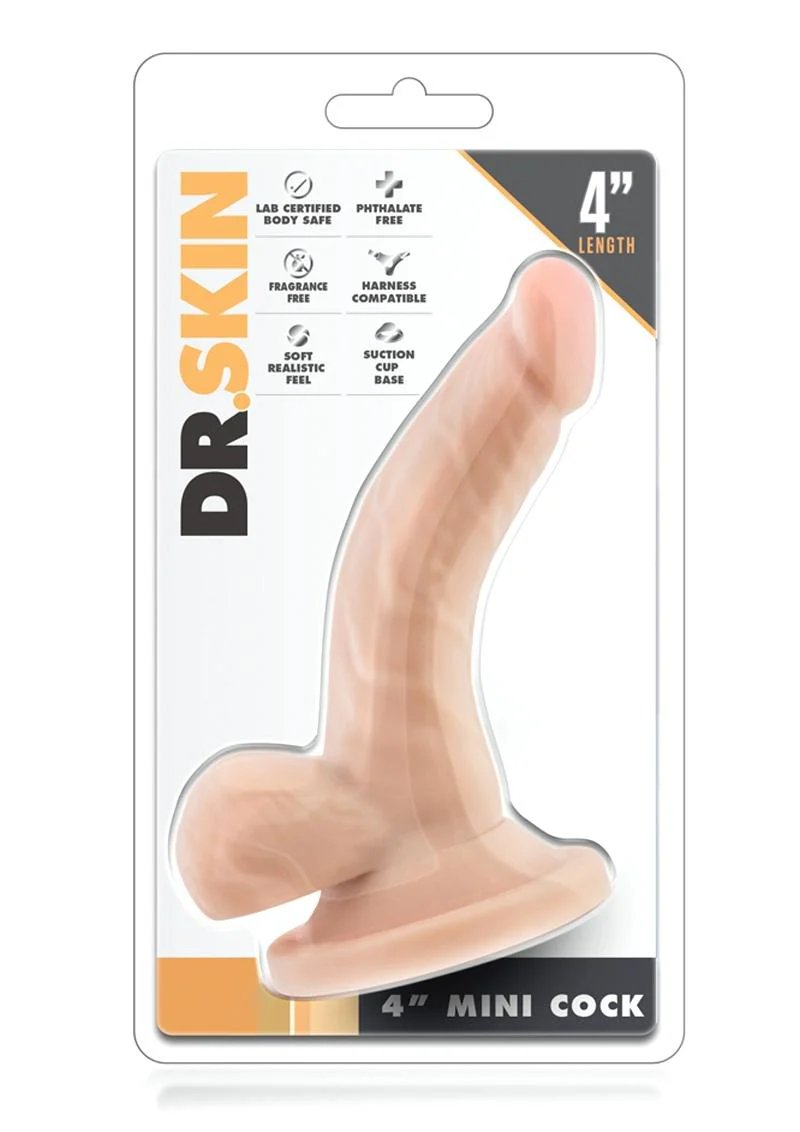 Dr. Skin Mini Dildo with Balls and Suction Cup - Image 2