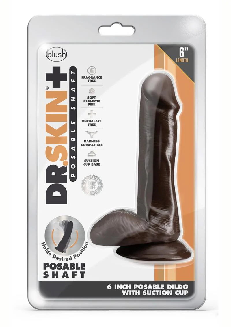 Dr. Skin Plus Posable Dildo with Balls and Suction Cup - Image 10