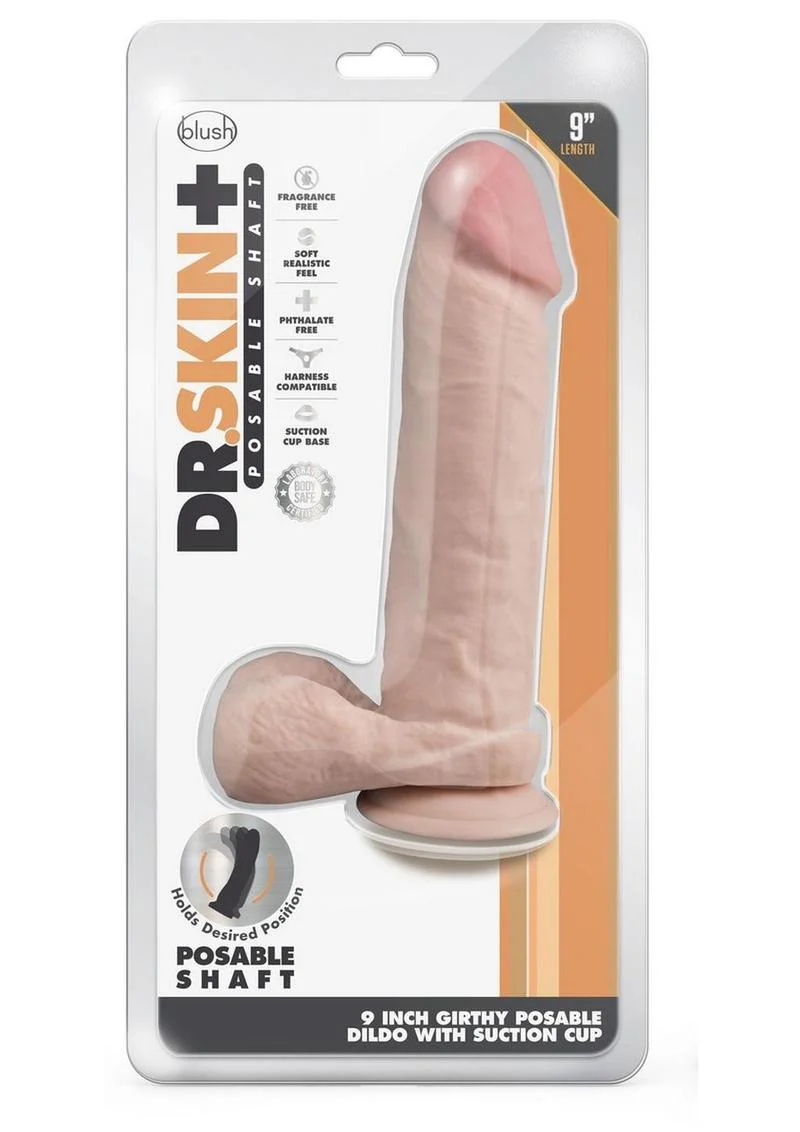 Dr. Skin Plus Thick Posable Dildo with Balls - Image 6