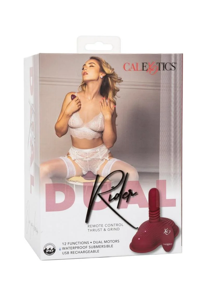 Dual Rider Rechargeable Silicone Remote Control Thrust and Grind Massager - Image 2
