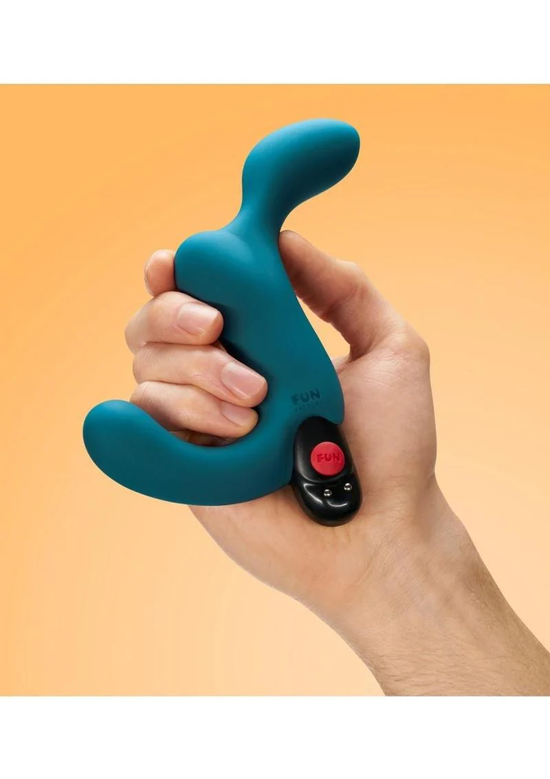 Duke Silicone Vibrating Prostate Anal Plug - Deep Sea - Image 4