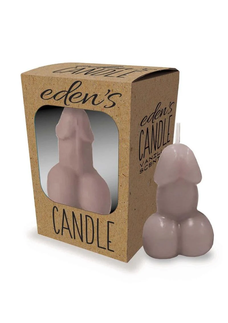 Eden's Candle Vanilla Scented Penis - Taupe - Image 2