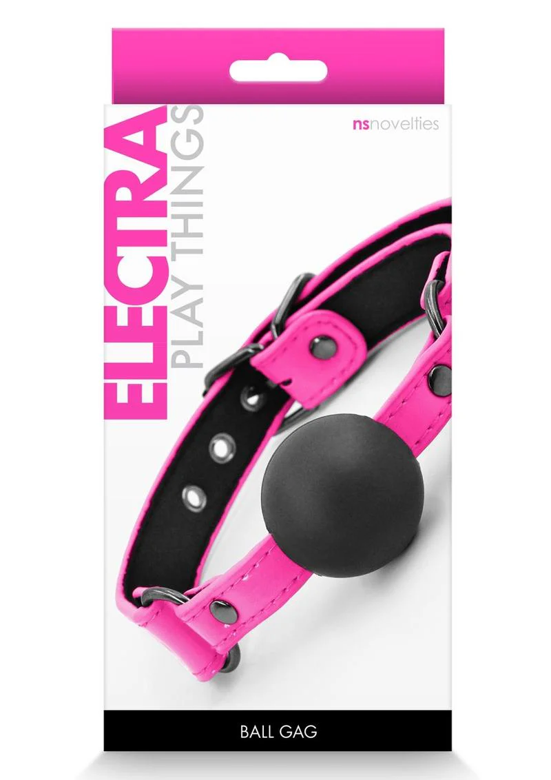 Electra Play Things Pu Leather Ball Gag - Image 2