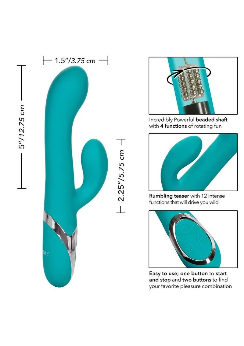 Enchanted Lover Silicone Rechargeable Rabbit Vibrator - Image 4