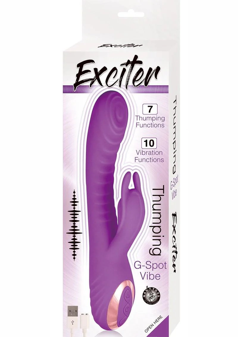 Exciter Thumping G-Spot Vibe Rechargeable Silicone Rabbit - Image 2