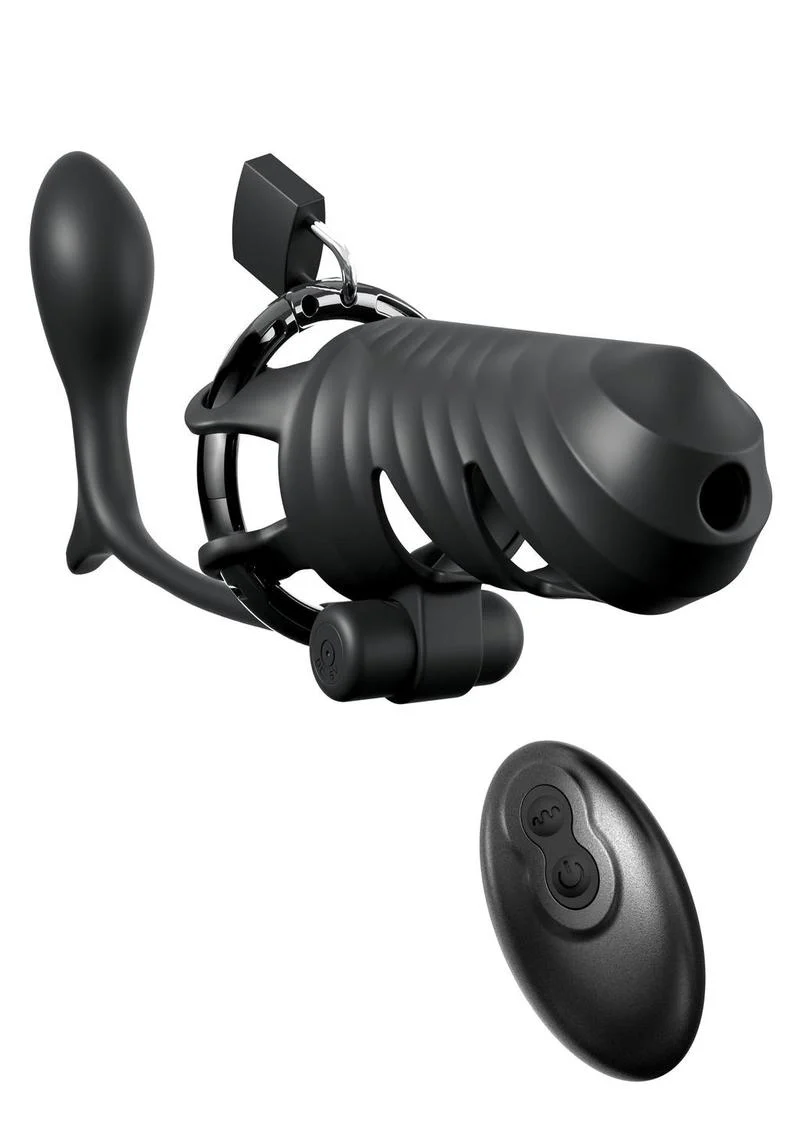 Fantasy C-Ringz Remote-Controlled Vibrating Cock Blocker with Ass-Gasm Plug