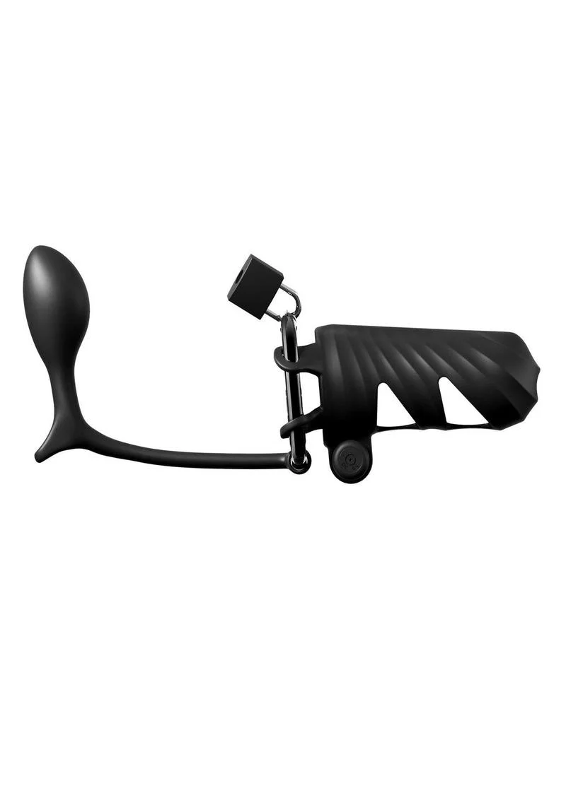 Fantasy C-Ringz Remote-Controlled Vibrating Cock Blocker with Ass-Gasm Plug - Image 3