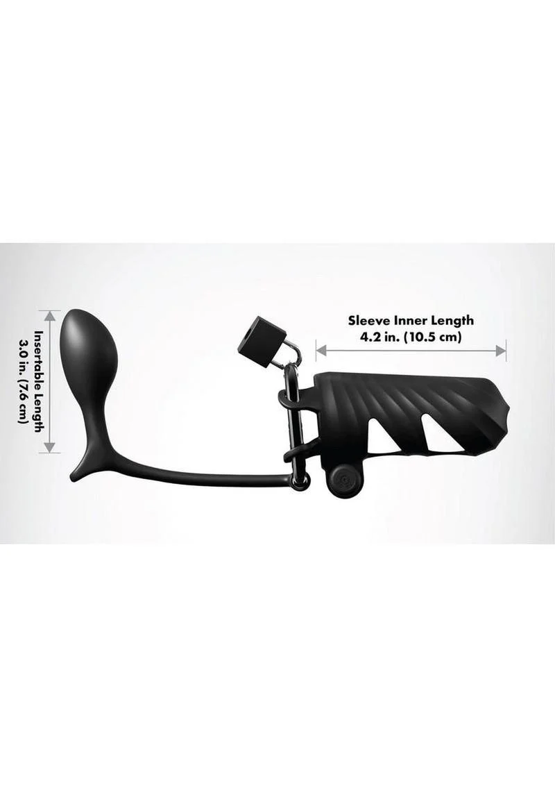 Fantasy C-Ringz Remote-Controlled Vibrating Cock Blocker with Ass-Gasm Plug - Image 4