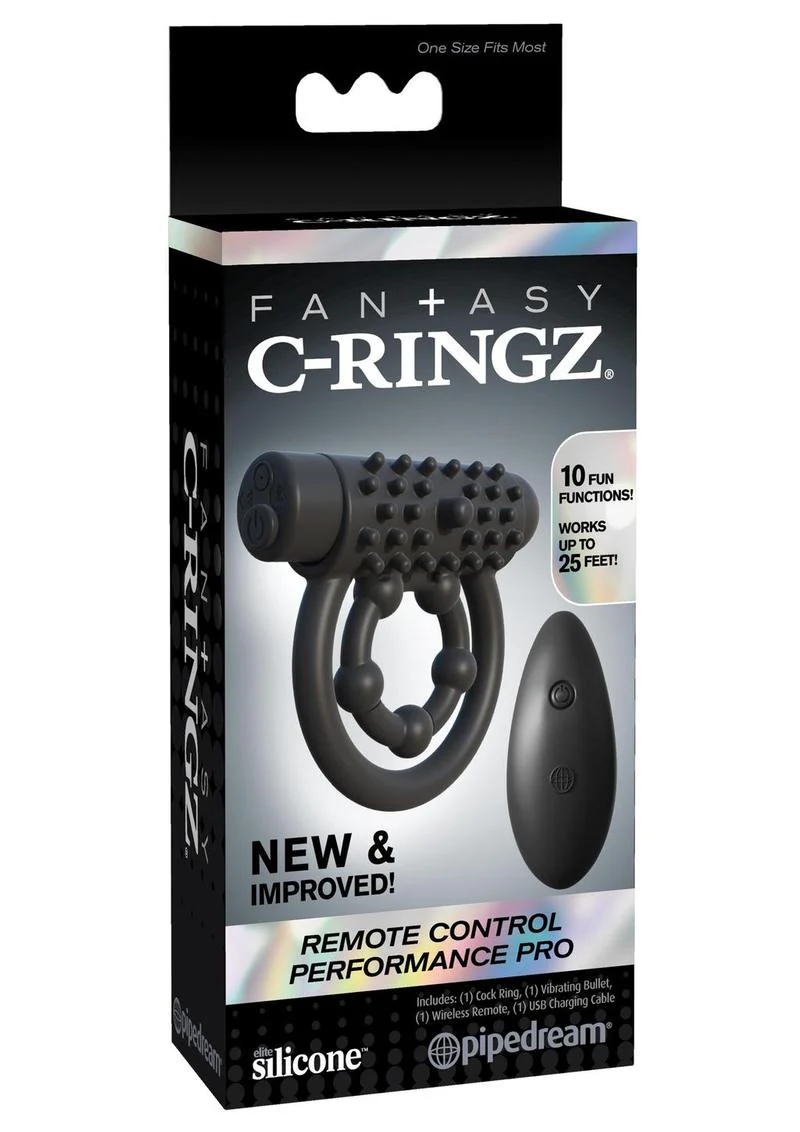 Fantasy C-Ringz Silicone Rechargeable Performance Pro Cock Ring with Remote Control - Image 2