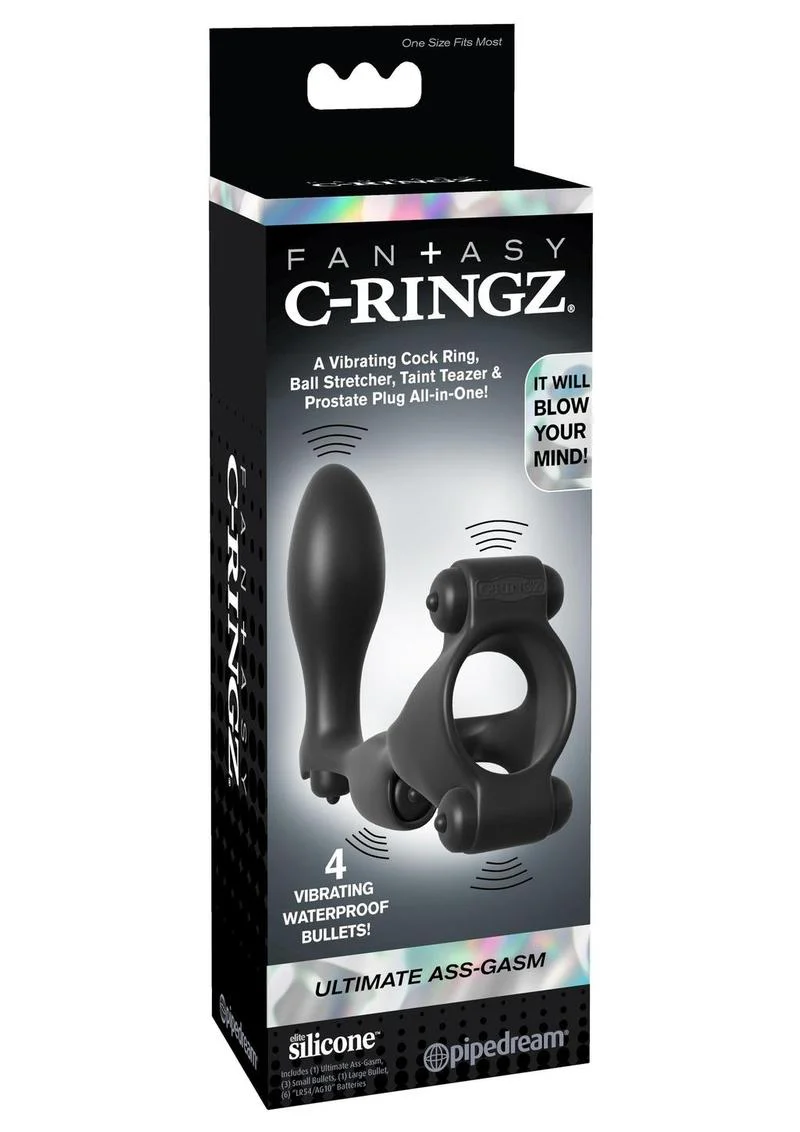 Fantasy C-Ringz Ultimate Silicone Ass-Gasm Cock Ring with Bullets - Image 2