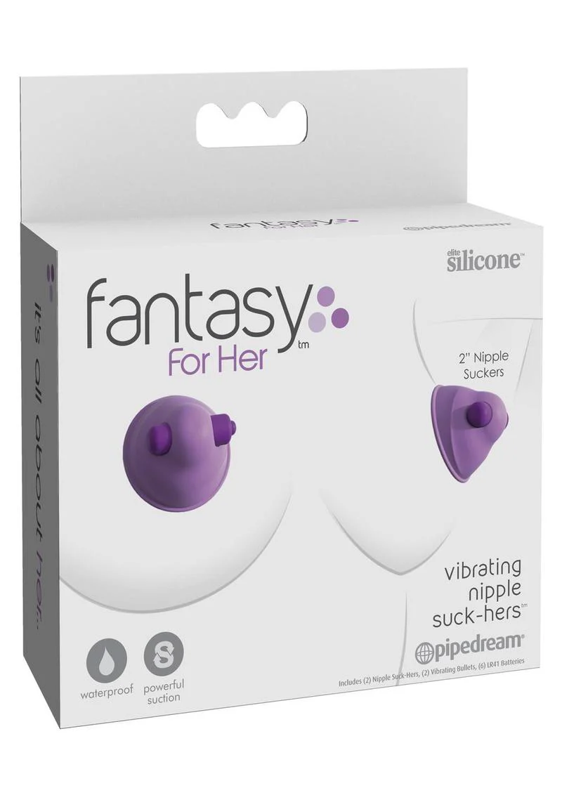 Fantasy For Her Silicone Vibrating Nipple Suck Hers Waterproof - Image 2