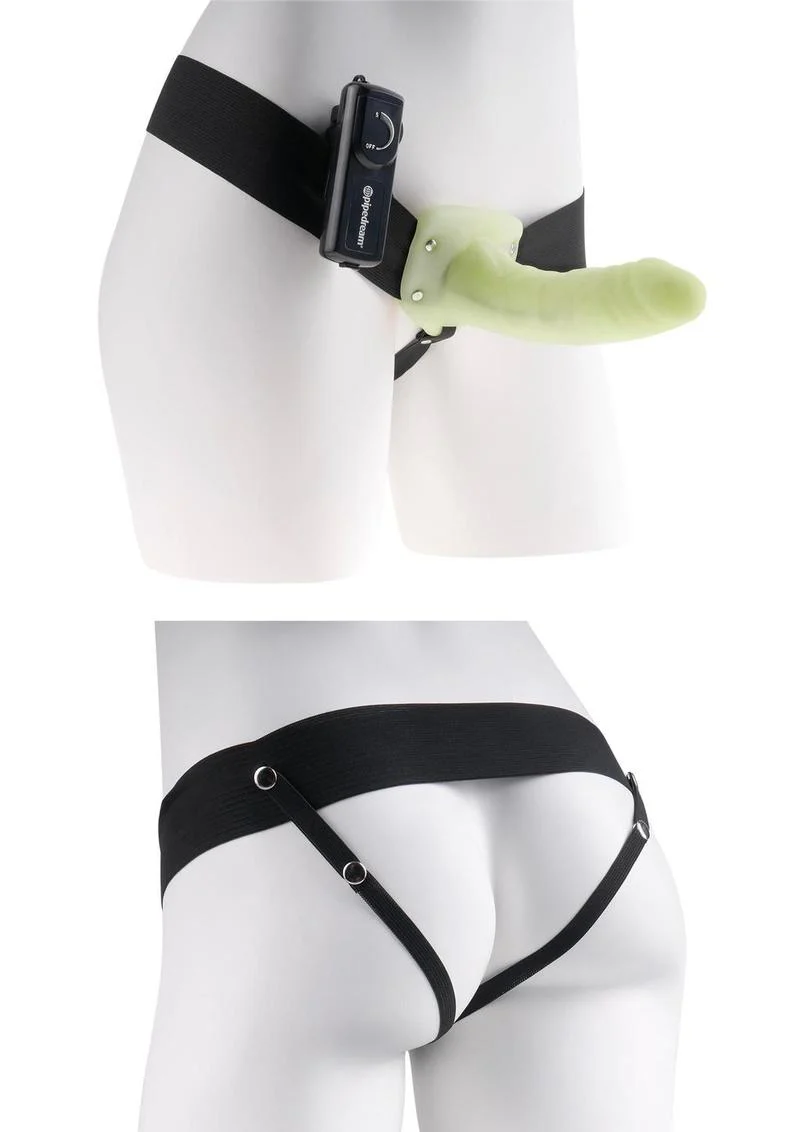 Fetish Fantasy Series For Him Or Her Vibrating Hollow Strap-On Dildo and Adjustable Harness with Remote Control - Image 2