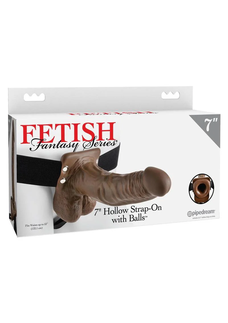 Fetish Fantasy Series Hollow Strap-On Dildo with Balls and Stretchy Harness - Image 5