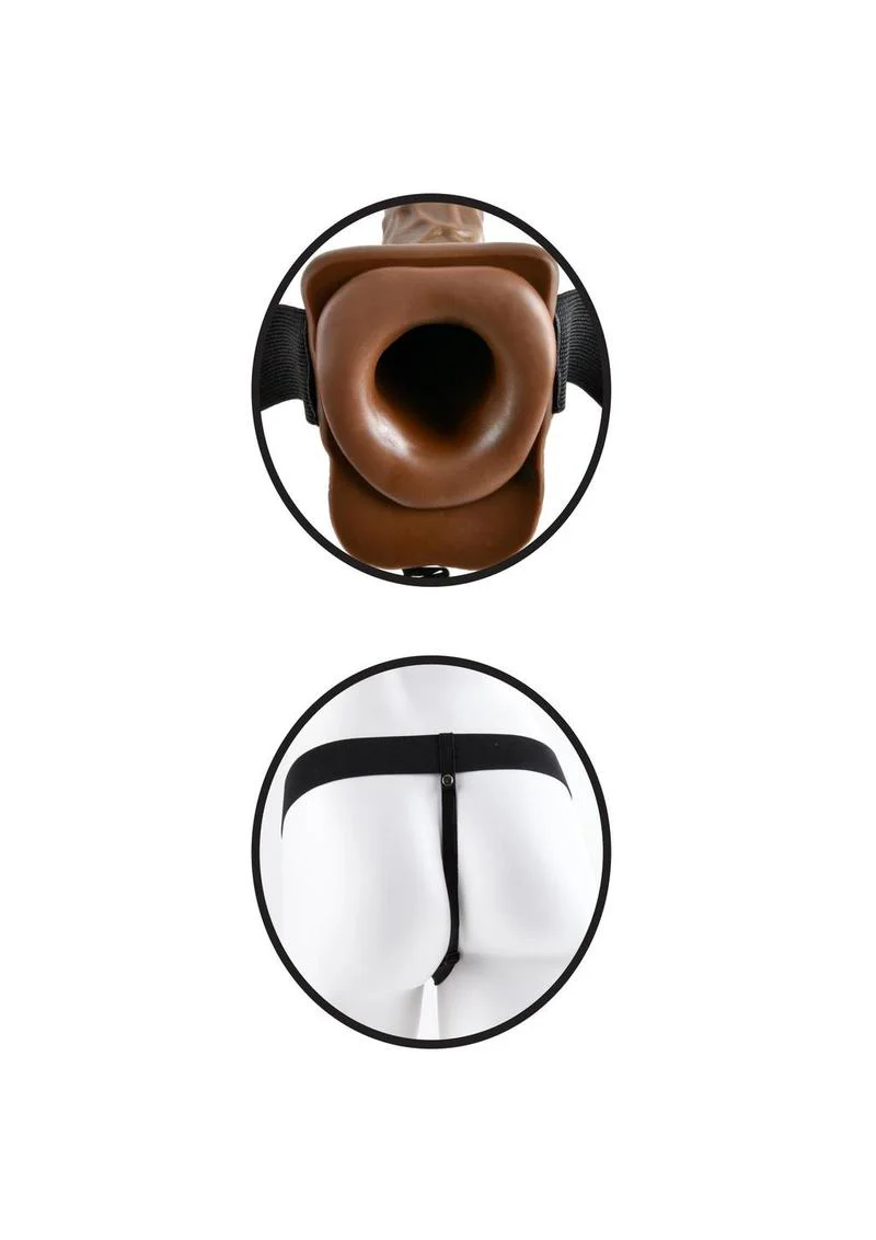 Fetish Fantasy Series Hollow Strap-On Dildo with Balls and Stretchy Harness - Image 6