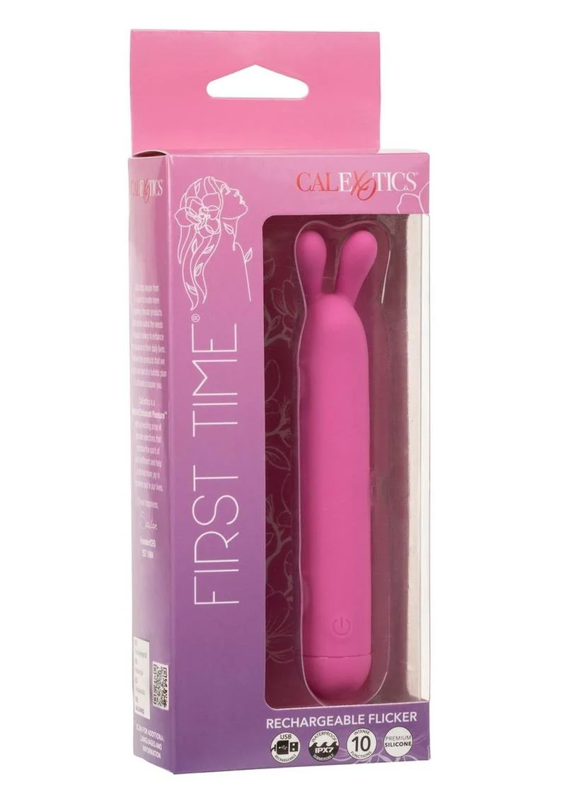 First Time Rechargeable Silicone Flicker Rabbit Vibrator - Image 2