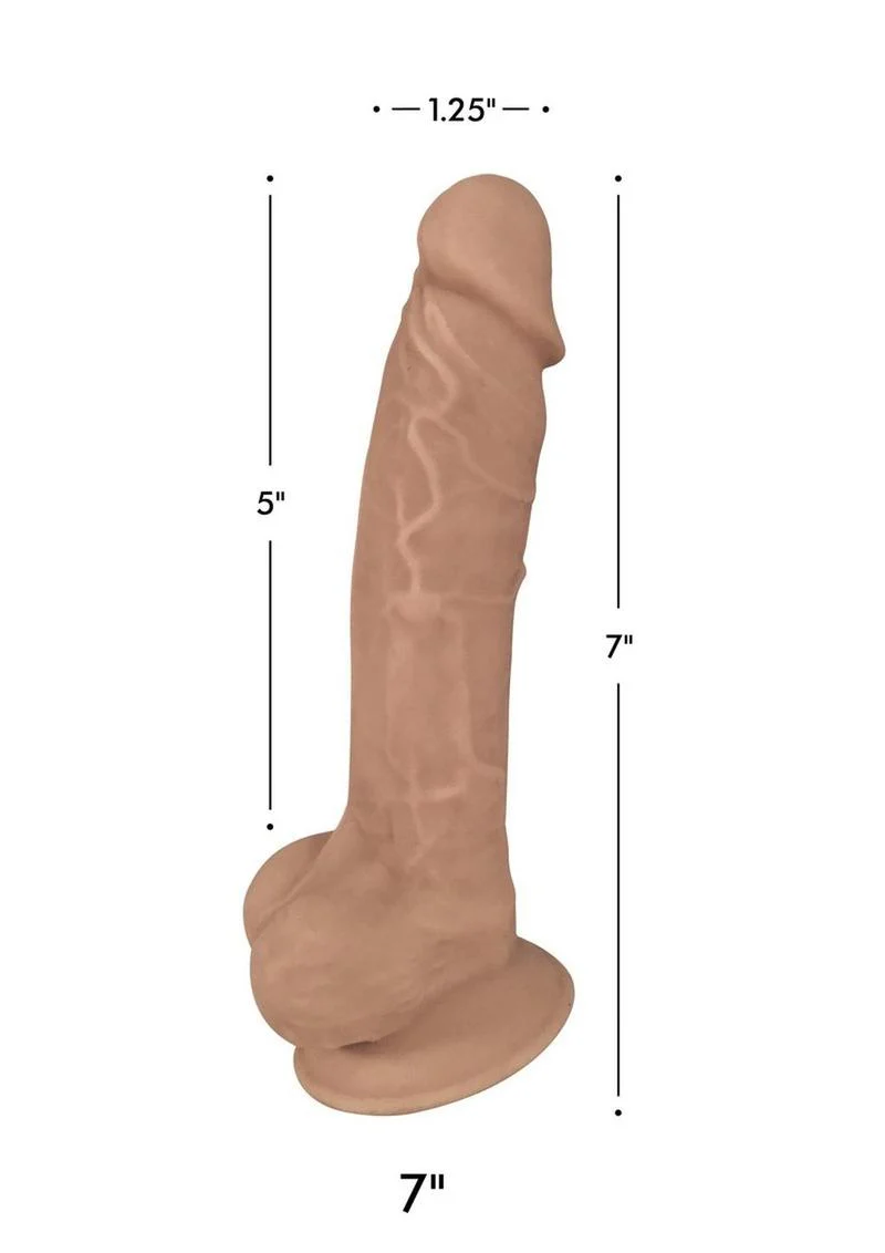 Fleshstixxx Dual Density Silicone Bendable Dong with Balls - Image 16