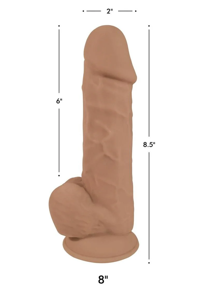 Fleshstixxx Dual Density Silicone Bendable Dong with Balls - Image 24