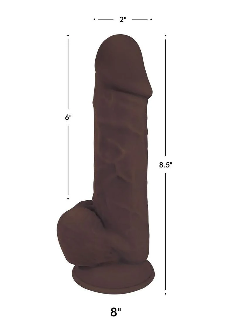 Fleshstixxx Dual Density Silicone Bendable Dong with Balls - Image 26