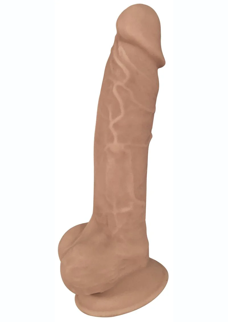 Fleshstixxx Dual Density Silicone Bendable Dong with Balls - Image 3