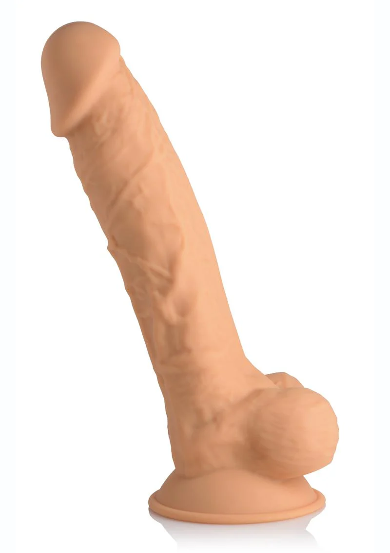 Fleshstixxx Dual Density Silicone Bendable Dong with Balls - Image 4