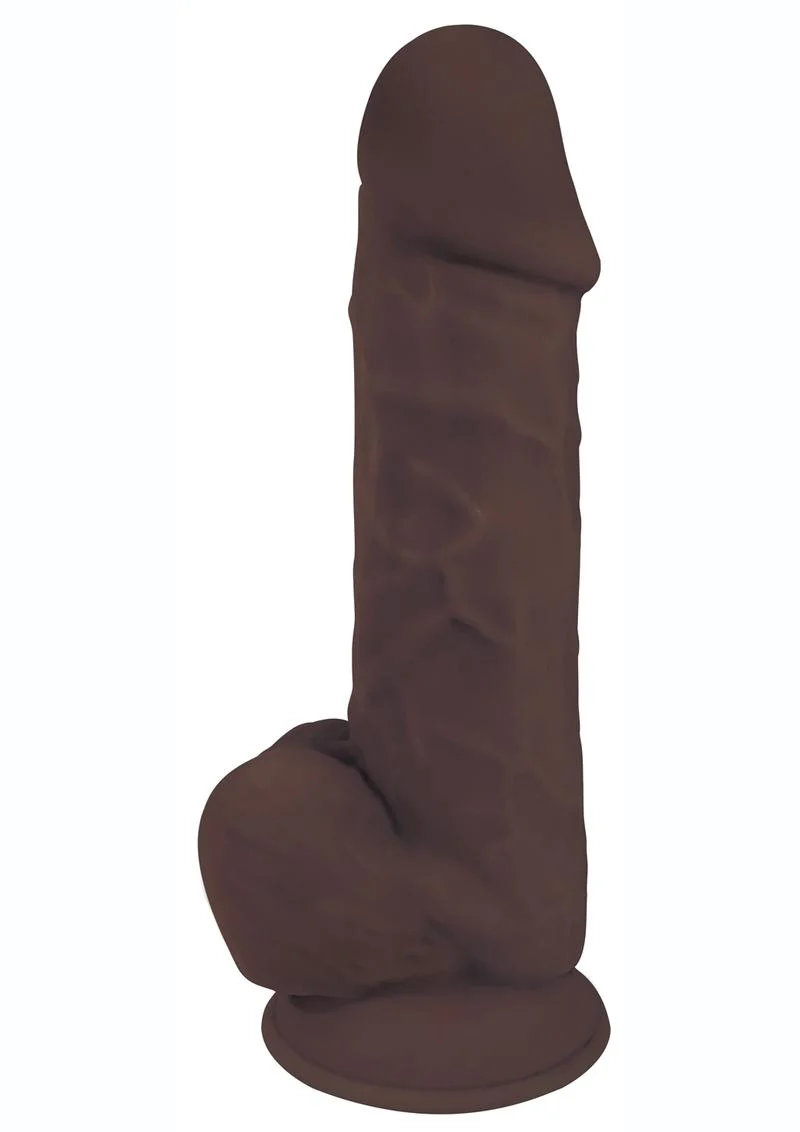 Fleshstixxx Dual Density Silicone Bendable Dong with Balls - Image 7