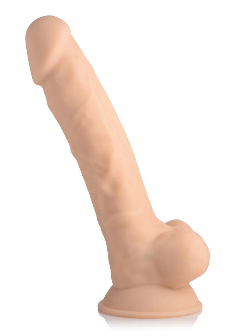 Fleshstixxx Silicone Rechargeable Vibrating Dong with Balls - Image 3