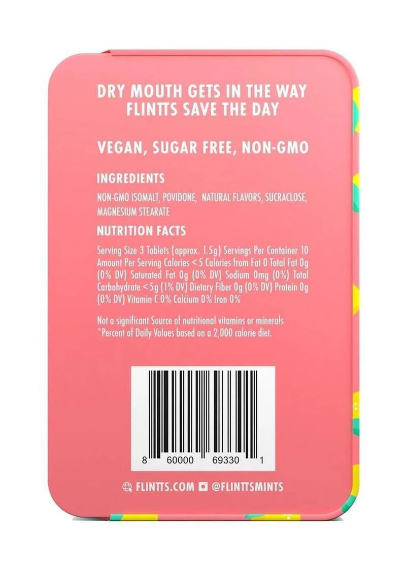 Flintts Mints Mouth Watering Oral Delights - Lemon - Image 3