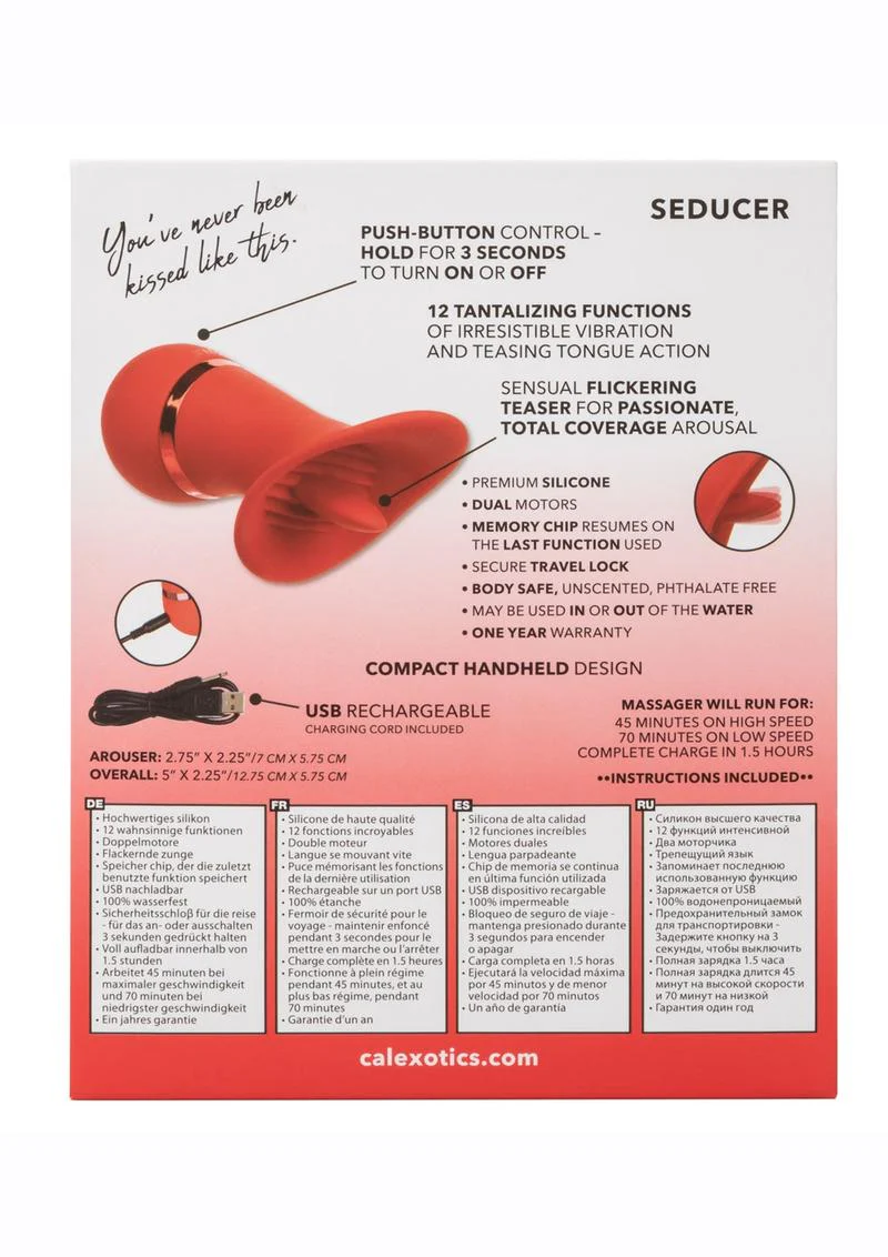 French Kiss Seducer Rechargeable Silicone Clitoral Stimulator - Image 4