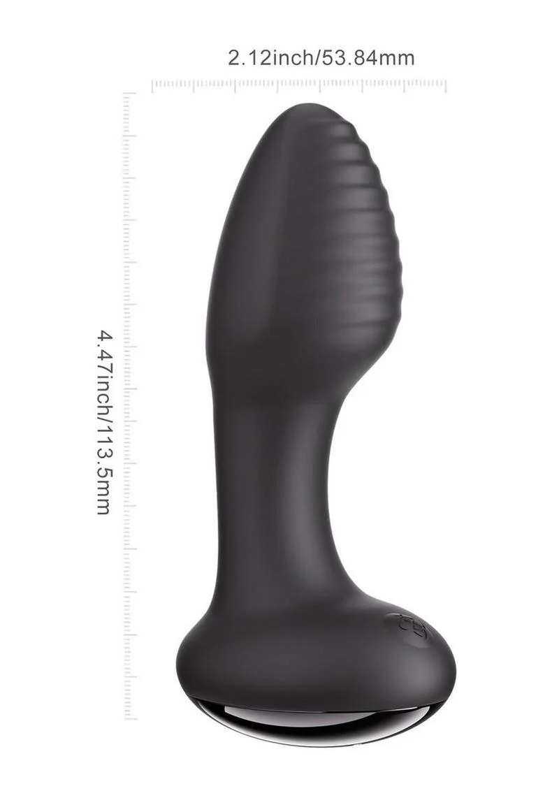 Frenzy Pressure Sensing App Control Rotating Rechargeable Silicone Butt Plug - Image 5