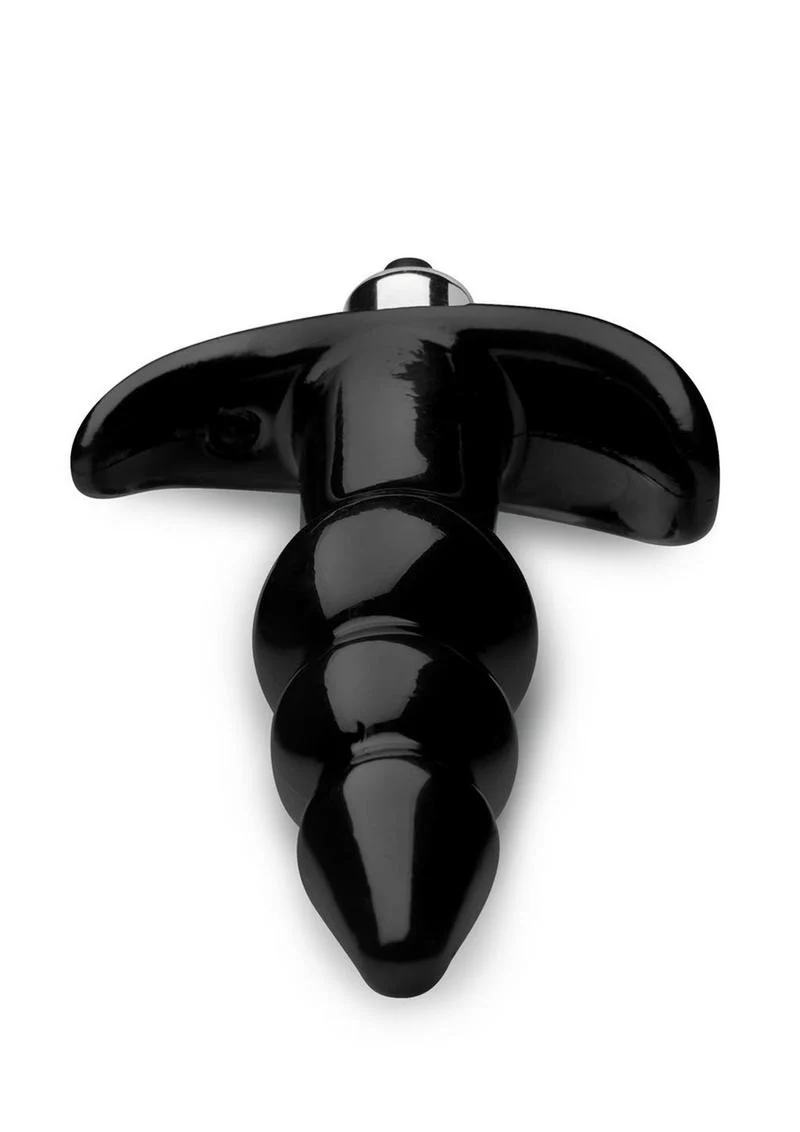 Frisky Bubbling Noir Ribbed Anal Plug - Image 4