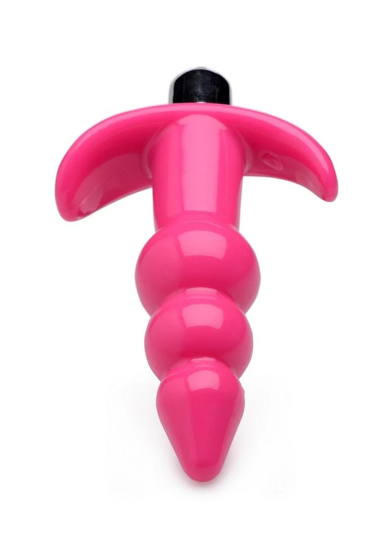 Frisky Bubbling Pink Ribbed Anal Plug - Image 4