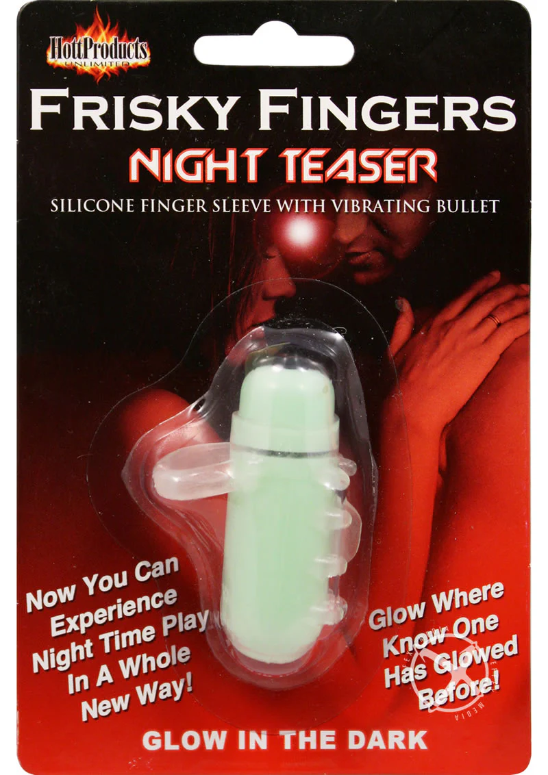 Frisky Fingers Night Teaser Silicone Finger Sleeve with Vibrating Bullet - Image 2