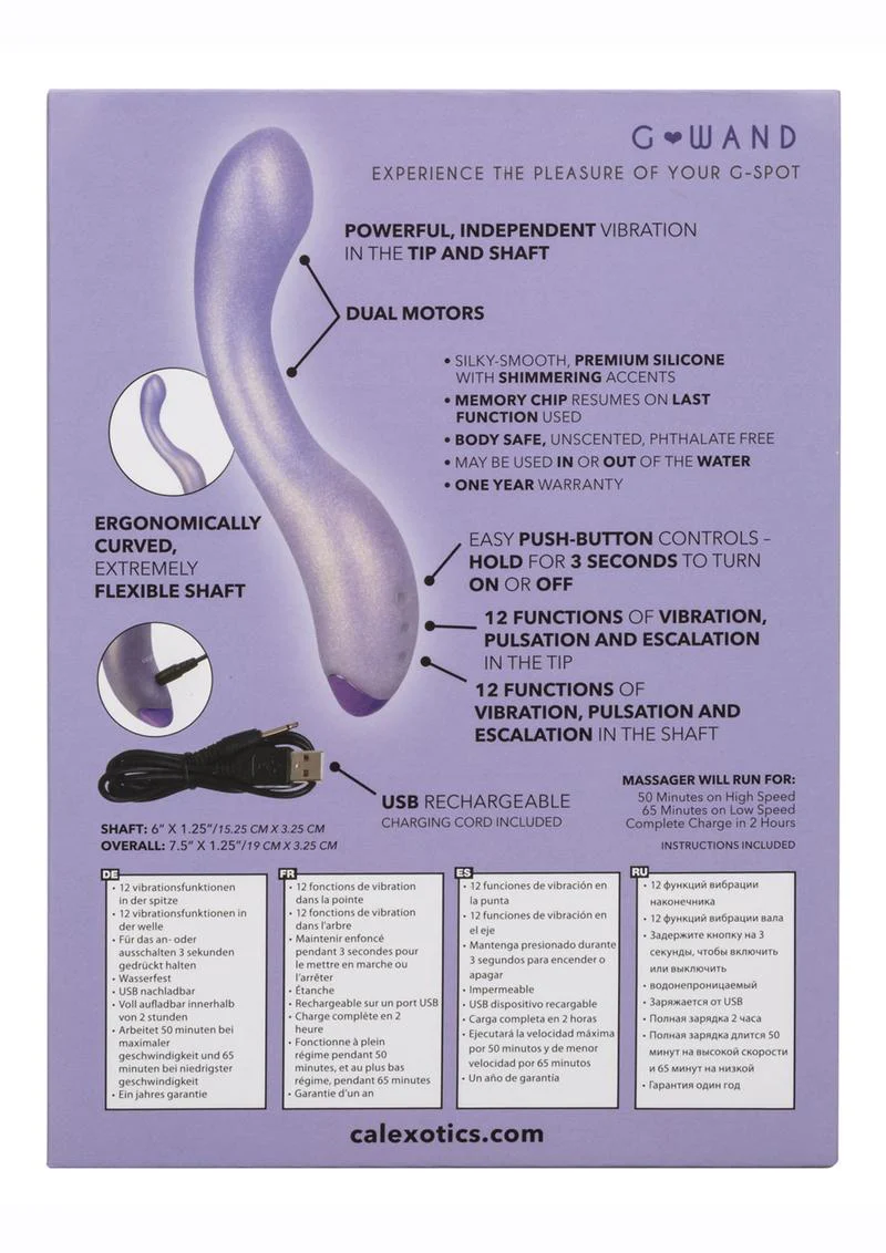 G-Love G-Wand Rechargeable Silicone Vibrator - Image 4