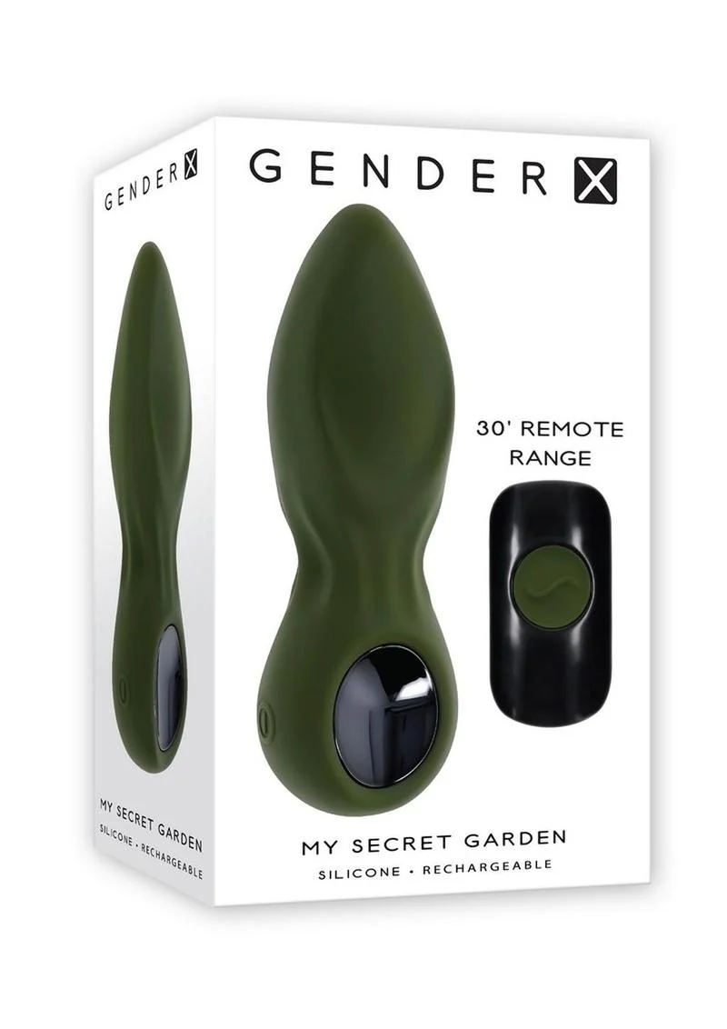 Gender X My Secret Garden Rechargeable Silicone Anal Plug with Remote - Image 2