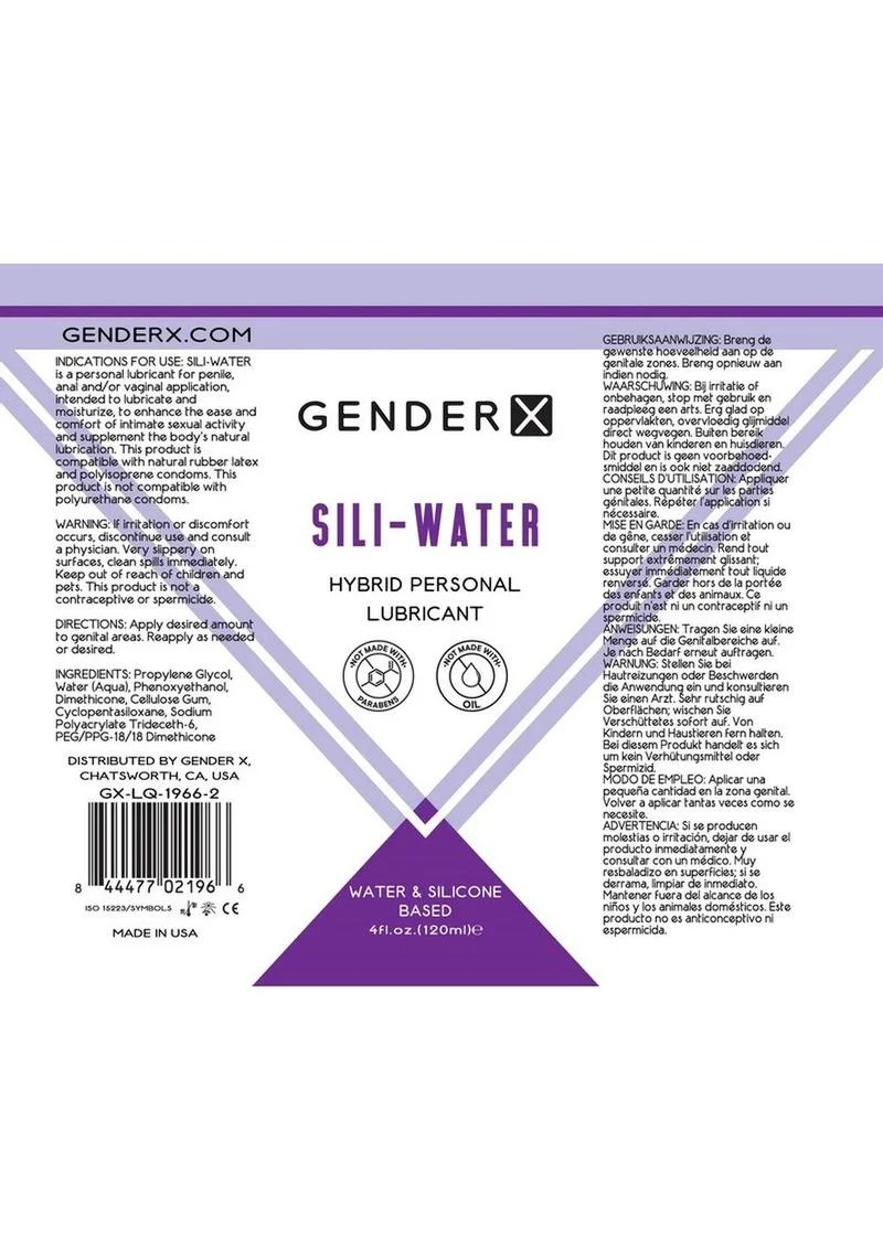 Gender X Sili-Water Hybrid Lubricant - Image 2