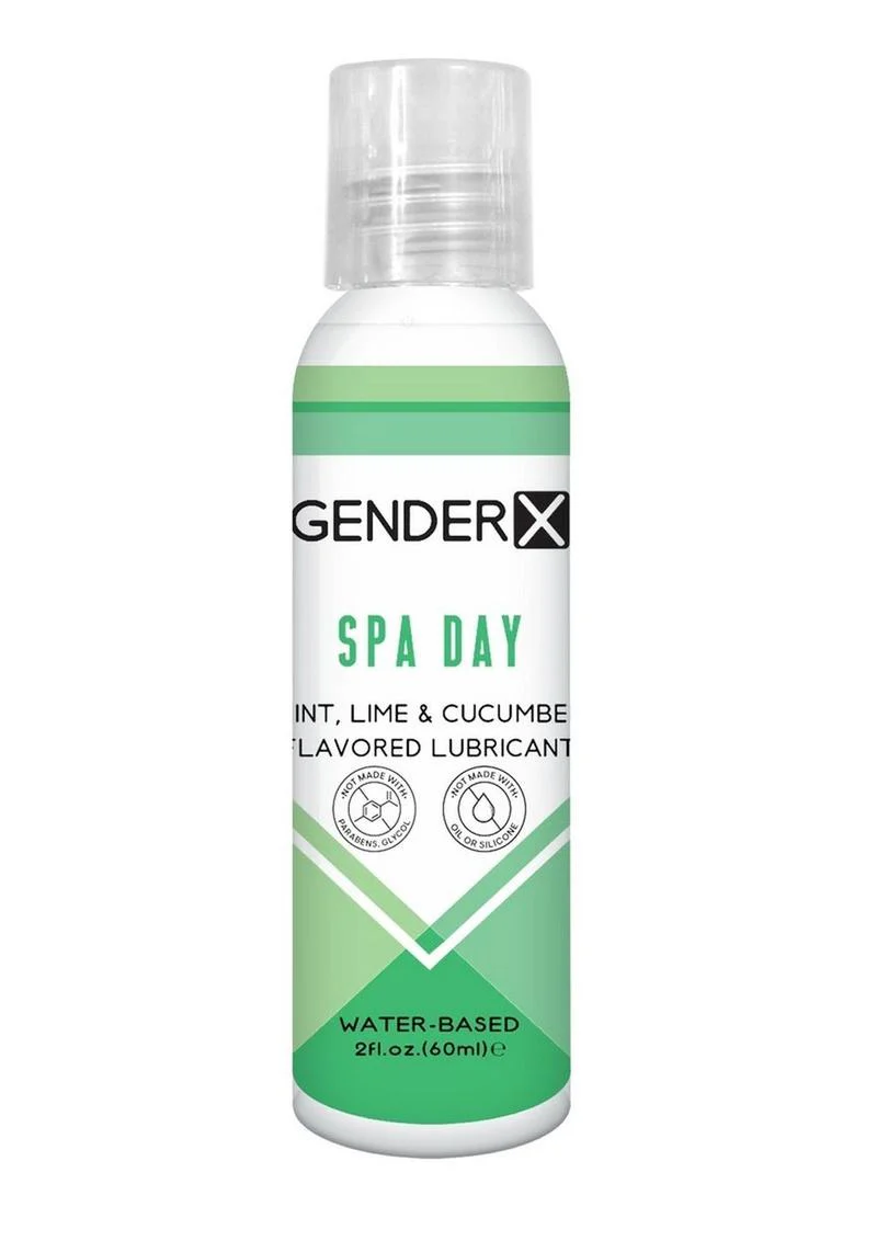 Gender X Spa Day Water Based Flavored Lubricant 2oz - Mint - Image 2