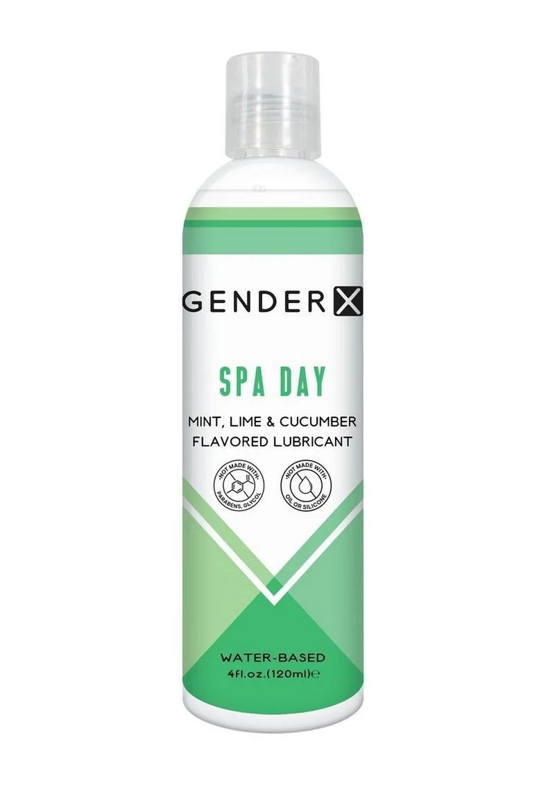 Gender X Spa Day Water Based Flavored Lubricant 4oz - Mint - Image 2
