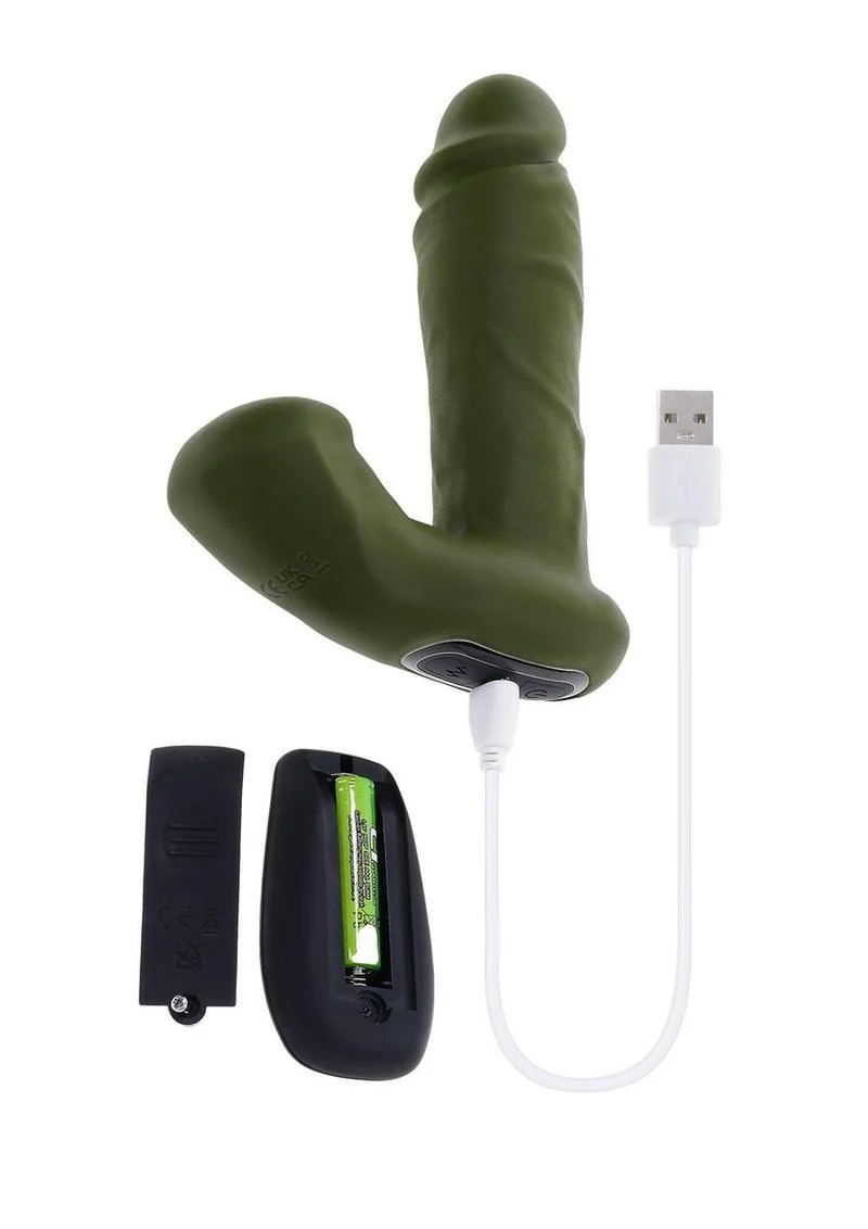 Gender X The Hunk Rechargeable Silicone Vibrating Dildo with Remote Control - Image 4
